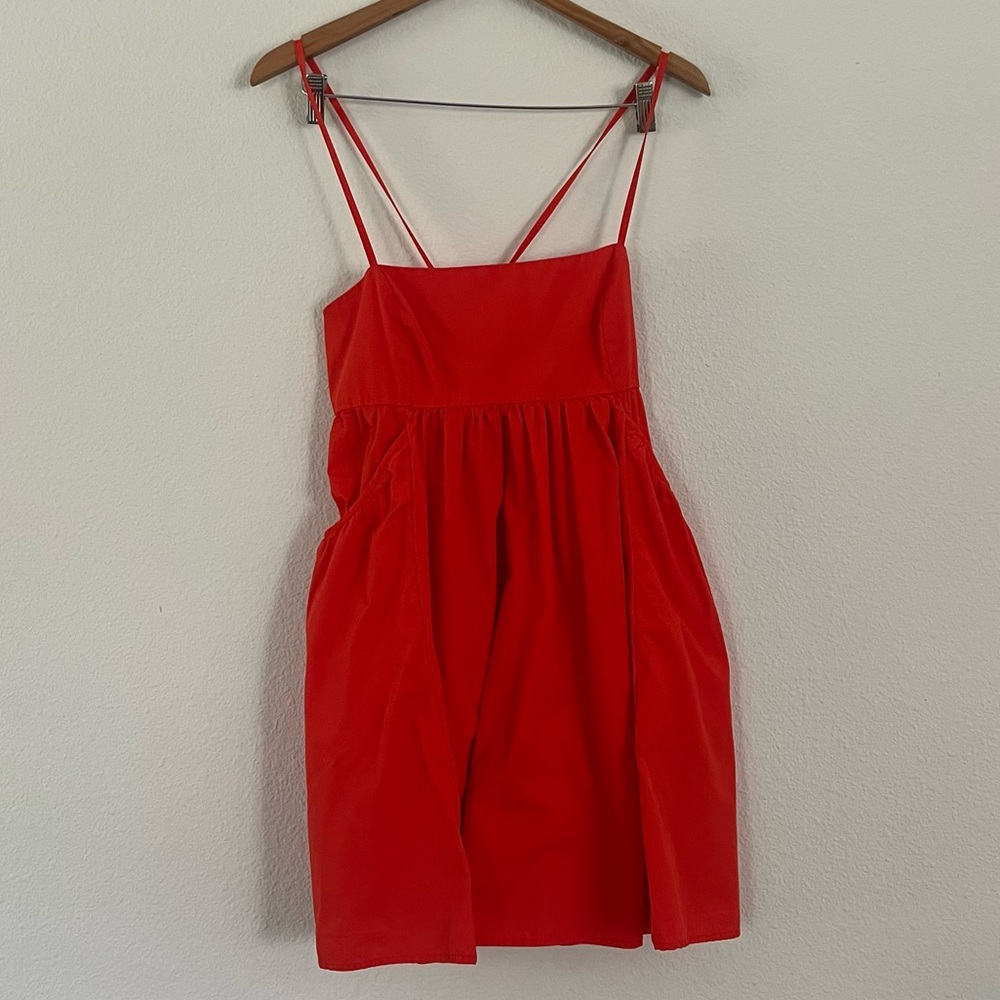 Urban Outfitters Dress size Large Pockets Spaghetti Straps Keyhole Cotton